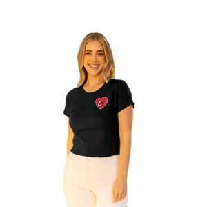 Blue 84 Womens Nba Baby Rib T Shirt Heart